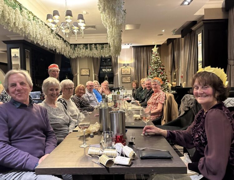 Seaham u3a Wine Tasting group enjoying dinner at the Vermont Hotel in Newcastle upon Tyne